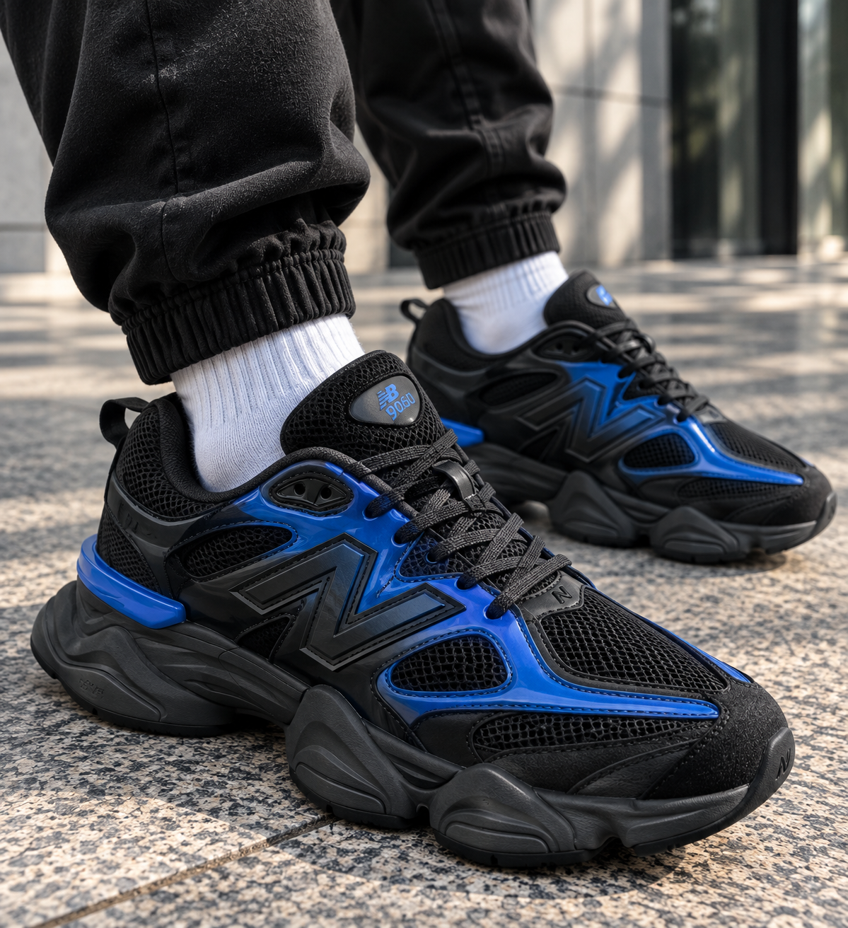 Маратонки New Balance в черно и синьо