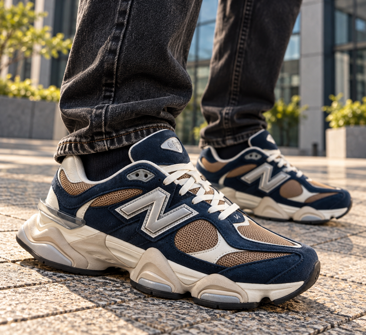 New Balance 9060 – Тъмносиньо / Бежово