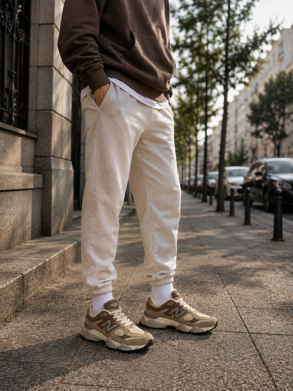 Мъжки спортни обувки New Balance 9060 – Бежово/Кафяво