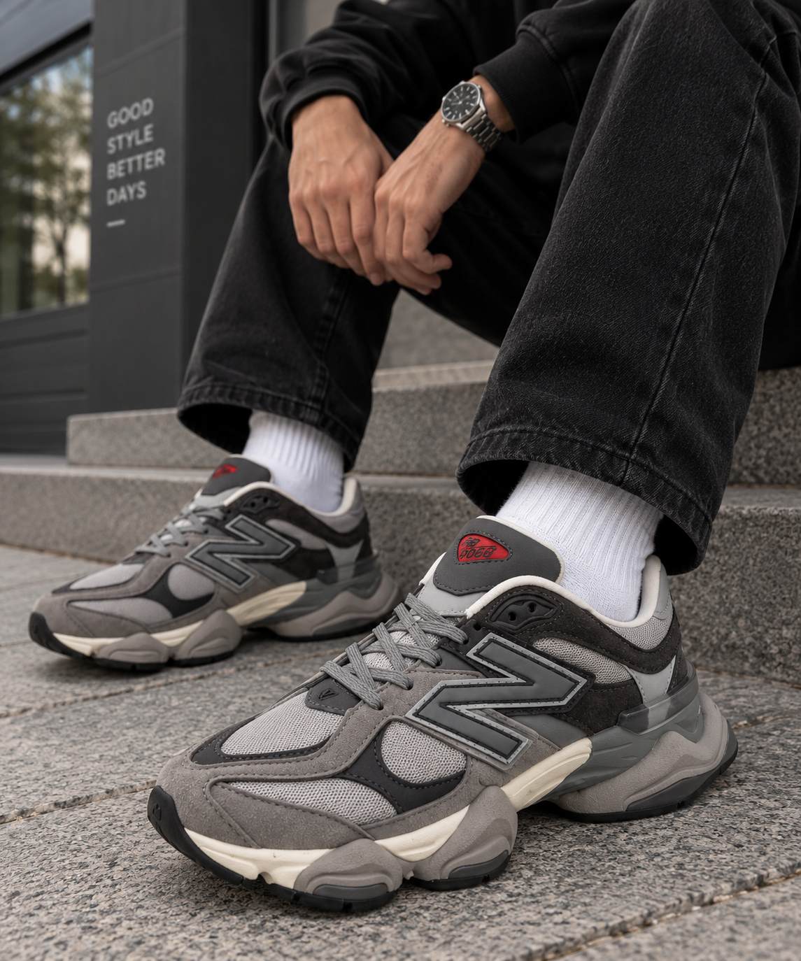New Balance 9060 – Мъжки спортни обувки | Сиво/Черно