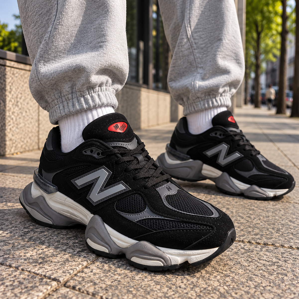 Мъжки маратонки New Balance 9060 – Черно / Сиво