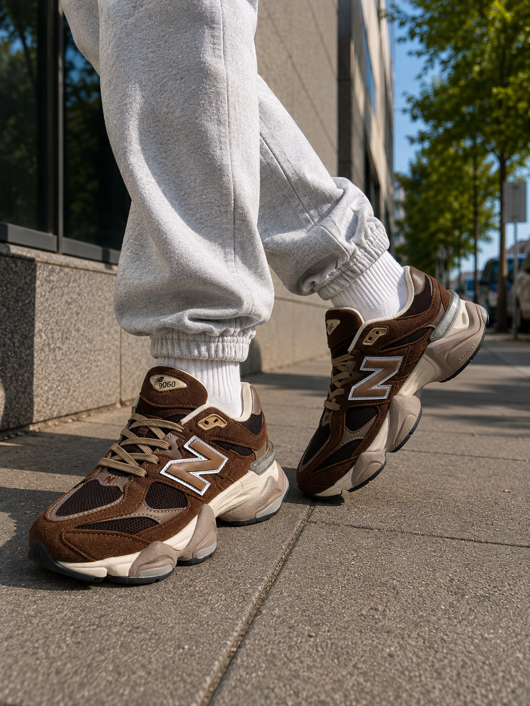 Мъжки маратонки New Balance 9060 – кафяви