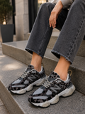 Дамски маратонки New Balance 9060 – сиви с леопардов десен